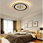 MNKD COLLECTION 3-in-1 Colour Changing LED Chandelier for Home, Living Room, Bedroom, Dining Room, Kitchen, (Round)