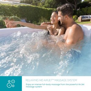 Lay-Z-Spa Ibiza Hot Tub for 4-6 People – Inflatable Spa