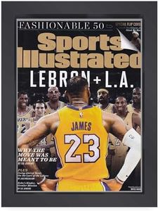 Solid Wood Picture Frame for Sports Illustrated (1994-Current) Magazine Shadow Box Display Frame | Includes Acrylic Plexiglass, Acid-Free Backing and Sawtooth Hanger (Fits Any Magazine Sized 8"x10.5")