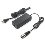 24V2A 3 pin XLR Charger Replacement for Drive Scout Mobility Razor Go Go Elite Traveller SC40E/SC44E, Ezip Mountain Trailz, Jazzy Electric Scooter Battery Power Charger