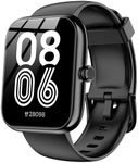 Smart Watch with Alexa Built-in, 1.83" HD Touchscreen, Bluetooth Calling Fitness Tracker, Health Monitor Heart Rate/Sleep Tracking, IP68 Waterproof, 120+ Sports Modes for Android iPhone (Black)