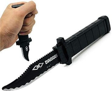 Cooplay 3PCS Retractable Knife Toy Extension Hardcover Dagger Plastic Funny Trick Gadget Props Classic Gag Fun Prank Friend for Halloween Fools Day Party