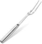 Two Pronged Carving Fork for Meat - 11" Stainless Steel Meat Fork, Rust Resistant, Difficult to Break, Comfortable Handle, Easy to Clean, Lightweight, for Convenient Slicing, Cooking & Serving