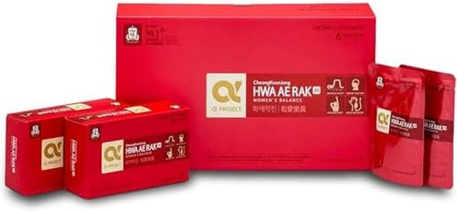 JUNG Kwan Jang Korean Red Ginseng Women's Balance Premium, HWA AE RAK JIN Natural Menopause Supplements for Women, Korean Red Ginseng Drink, Energy Boost, Enhance Circulation - 30 Pouches