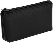 The Big Easy Pipe Accessories Daily Zipper Pouch Leather-P875L, Small, Black, 6 Piece