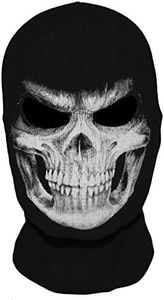 WTACTFUL Scary Mask Skull Ghost Death Face Mask Balaclava Headwear for Motorcycle Cosplay Costume Halloween Party #1