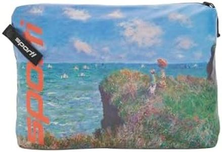 Sporti Seaside Impression Wet Bag – Waterproof Swim Pouch with Zipper, Lightweight Travel Gear Organizer for Pool, Beach, Gym – 9x13.5in - Seaside Impression