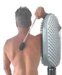 The Expandable Scratch Master, Scalp Massager, Back Massager, & Exfoliator Large Scratch Surface, Helps with Stress & Anxiety - Deep Soothing Scratch (Gray/Black, Pack of 1)