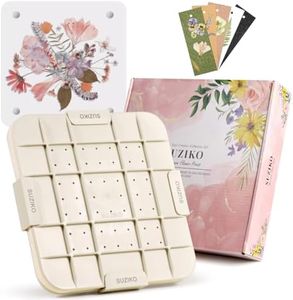 Suziko Flower Press Updated 9 inch 23 cm Large Microwave Flower Press with Photo Frame for Quick Pressing, Drying, and Creating Pressed Flowers,Valentines Day Gifts
