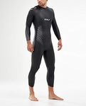 2XU Men's P1 Propel Wetsuit, Black/Silver Shadow, Small