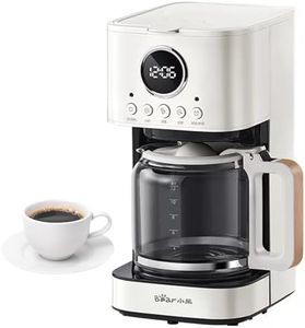 Bear Drip Coffee Maker Machine, 1.5L Programmable Coffee Machine with 24H Appointment, Regular & Strong Brew, Glass Carafe, Coffee Pot for Home, Office, Auto Shut Off