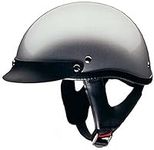 HCI Silver Motorcycle Half Helmet w