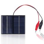 SALALIS 1.5W 12V Mini Small Solar Panel Module DIY Polysilicon Solar Cell Charger High Efficiency Output Power for Home DIY Projects, Toys and Chargers（115x90mm）