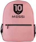 Messi Lifestyle Backpack for Boys & Girls, Bookbag with Pockets & Adjustable Straps, Pink/Black, One Size, Lifestyle Backpack for Boys & Girls, Bookbag With Pockets & Adjustable Straps