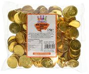 Milk Chocolate Gold Pirate Coins 1 Kilogram Bag (Approx 135 coins)