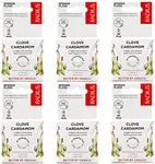 RADIUS Dental Floss, Sponge Floss, Clove Cardamom, 55 Yards, Vegan & Non-Toxic Oral Care Designed to Help Fight Plaque, Pack of 6