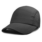 Outdoor Shaping Ultra-Light Breathable, Baseball Cap Flat-Top Sport, Quick-Dry Hat with Side Ventilation, Summer Outdoor Cap Adjustable, Hiking Running Travel Daily Wear Black
