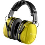 Vanderfields Ear Defenders Adults, 33dB Certified UKCA, Protection Noise Cancelling Headphones, Safety Earmuffs Ear Protectors, Sensory Headphones, Ear Defenders for Autism, DIY, Mowing, Construction