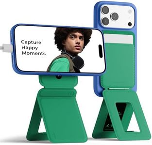 MOFT Phone Tripod Wallet for iPhone, Mulit-Angles, Lightweight & Portable Phone Stand, MOVAS Vegan Leather Magnetic Wallet, Strong Magnets, NFC Card Holder,Travel Essential, Oz Green (with Card Slot)