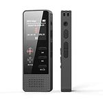 ZOOAOXO 64GB Voice Recorder with Voice-activated Recording,Dictaphone Voice Recorder Bluetooth,Dual-Mic Noise Reduction,3072Kbps HD Recording,MP3 Player,for Meeting Interview Lecture