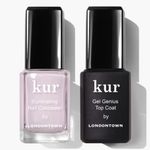 LONDONTOWN kur Pink Nail Conceal & Go Duo Set, Includes Pink Nail Illuminating Concealer & Gel Genius Top Coat, 2 Piece Set, 0.4 Fl Oz