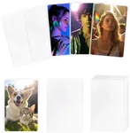 400 Pcs Kpop Photocard Sleeves 58×89mm 200 Microns Clear Photo Card Sleeves PVC Free & Acid Free Photocards Holder for Kpop Albums Photo Cards