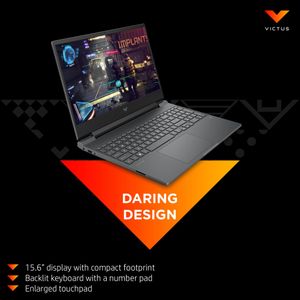 HP Victus 15.6" Gaming Laptop – Ryzen 7, RTX 3050, 8GB RAM, 512GB SSD, Silver