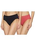 Van Heusen Women Hipster Panty - 100% Cotton - Pack Of 2 - Anti Bacterial, No Marks Waistband, Moisture Wicking, Full Coverage_11105_Dark Assorted Solid_XXL