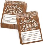 25 5x7 Rustic Blank Gift Certificates For Business Gifts For Clients - Blank Gift Cards For Small Business Gift Certificates Christmas, Restaurant Gift Certificates For Spa Salon Gift Certificates