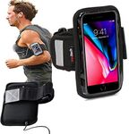 Navitech Black Running/Jogging / Cycling Water Resistant Sports Armband For The iPhone 5 / 5c / 5s