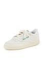 Reebok womens CLUB C 85 VINTAGE Sneaker, chalk/alabaster/glen green, 7.5 US