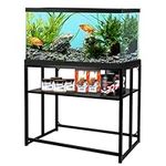 Umisu Fish Tank Stand Metal Aquarium Stand 40 Gallon Aquarium Turtle Tank Stand,36.5" x 18.5" x 29.5" Double-Layer Detachable Design