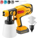 Paint Sprayer for Dewalt 20V MAX Battery, 200W Cordless Paint Sprayer with Brushless Motor and Copper Nozzle, 200W Spray Paint Gun for Home Interior, House Painting(Battery Not Included)