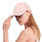 Women Running Cap - Sun Protection Baseball Cap Waterproof Adjustable Summer Sun Hat Ladies Hiking Gym Pink