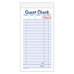 Adams Guest Check Pads, 2-Part, Carbonless, White/Canary, 3-3/8" x 6-3/8", 50 Sets per Pad, 10 Pack (104-50SW)