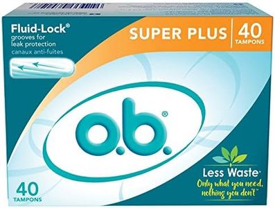 O.B. Tampons Super Plus 40 Count Fluid Lock (6 Pack)