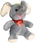 Tickles Cute Elephant Soft Stuffed Plush Animal Toy for Kids Birthday Gift (Color: Grey; Size: 18 cm)