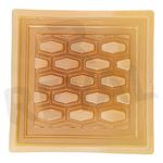 Reyal 12x12 HONEYCOMB Cement Jali PVC Rubber Mould for Elevation Grill mold (25mm) Cement Grill Mold