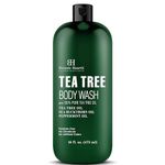 Botanic Hearth Tea Tree Body Wash Helps Nail Conditions Athletes Foot Ringworms Jock Itch & Body Odor Soothes Itching & Promotes Healthy Skin and Feet Naturally Scented 16fl oz