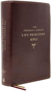 NASB, Charles F. Stanley Life Principles Bible, 2nd Edition, Leathersoft, Burgundy, Thumb Indexed, Comfort Print: Holy Bible, New American Standard Bible