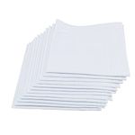 JukLoos Women's White Handkerchiefs,100% Soft Cotton Pocket Handkerchiefs for Lady Cotton 12 Pack