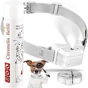 Auto Citronella Bark Collar Waterproof IPX67 Spray Bark Collar with 3 Adjustable Spray & Sensitivity Level Rechargeable Citronella Dog Collar Anti Barking Collar for Dogs