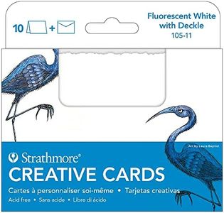 Strathmore 105-12 Cartes créatives Pleine Grandeur, Palm Beach/Bord uni, 20 Cartes et enveloppes