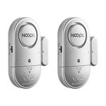 Window Door Alarm 2 Pack, New Version with Two Volume Levels,NOOPEL Wireless Magnetic Burglar Intruder Entry Alarm for Kids Toddlers Indoor Personal Safety