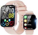 VOTAZIB Smart Watch for Men Women Answer/Make Calls, 1.85" HD Screen Fitness Watch with Heart Rate/Sleep Monitor/Step Counter, 100+ Sport Mode Activity Trackers IP68 Waterproof Smartwatch, Pink