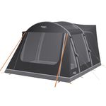 Vango Kela Pro Air Driveaway Awning | Inflatable AirBeam Campervan Awning - Ripstop 6000mm HH with ColourLok | Storm Straps, Dual Action Pump & Steel Rock Pegs Included (Low (180-210cm))