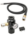 AUGREX Paintball Co2 Regulator Pressure Regulator for HPA Tank Mini Sef Super Fast Refresh, Input 1500psi Output 0 to 130psi