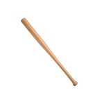 PEBBLE HUG Heavy Duty Wooden Baseball Bat, Outdoor Sports Fun (62cm), Timeless Design, Anti-Slip & Durable, Self Defence Tool, For Sports Gift Idea