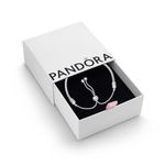 Pandora Moments Women's Sterling Silver Snake Chain Slider Bracelet, With Gift Box