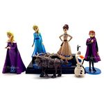 Trunkin | Elsa Anna Olaf Figure Action Figure | Set of 6 Pcs Set Cake Topper Dolls Collectible | Toys Figurine Idols Showpiece for home Decor